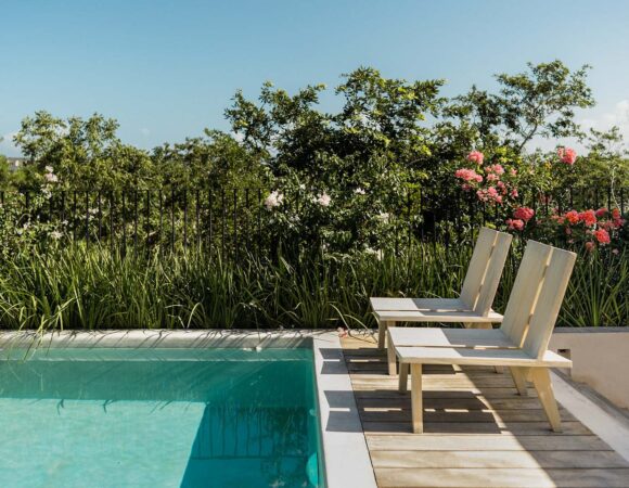 Villa Boho en Tulum con acceso al resort de playa