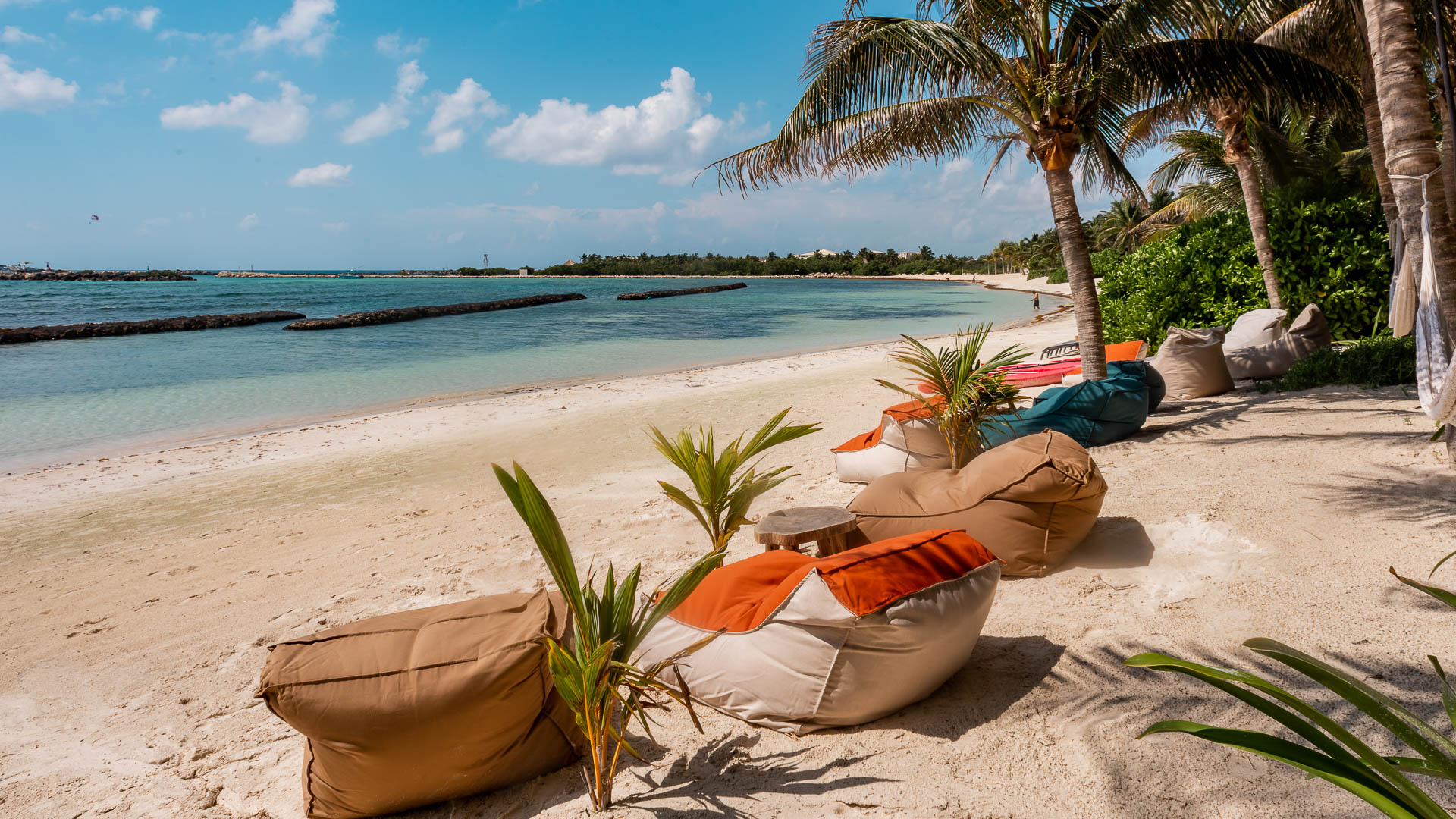Villa de Tulum frente al mar para grupos grandes en Puerto Aventuras
