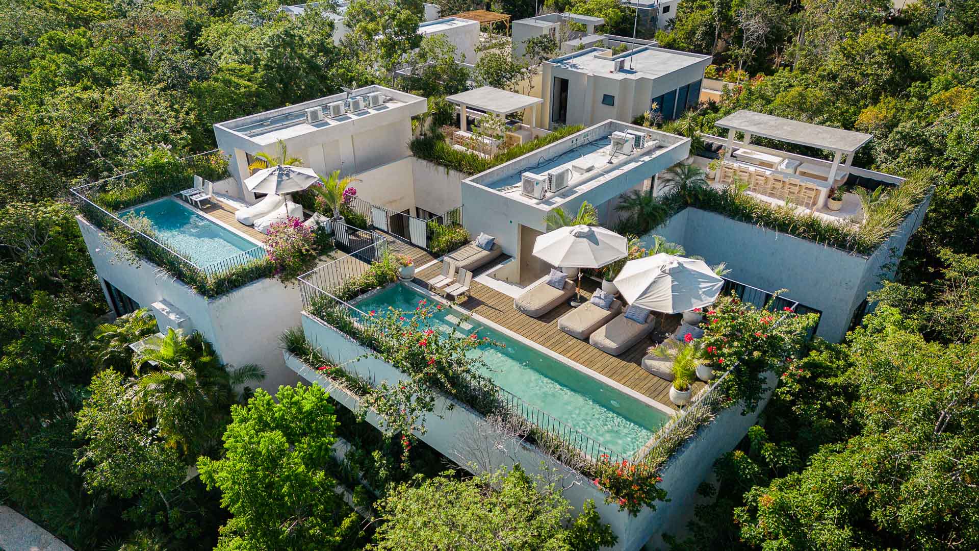 Dos villas contiguas de lujo en Tulum